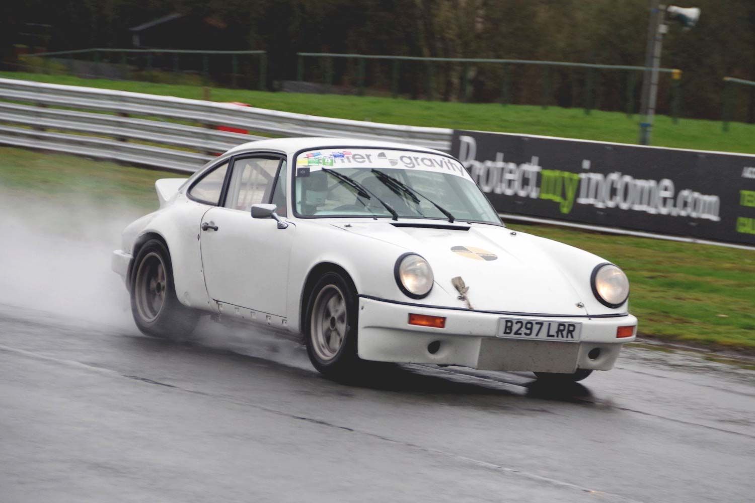 car on racetrack